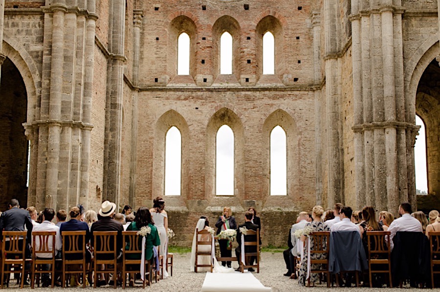 wedding at san galgano abbey