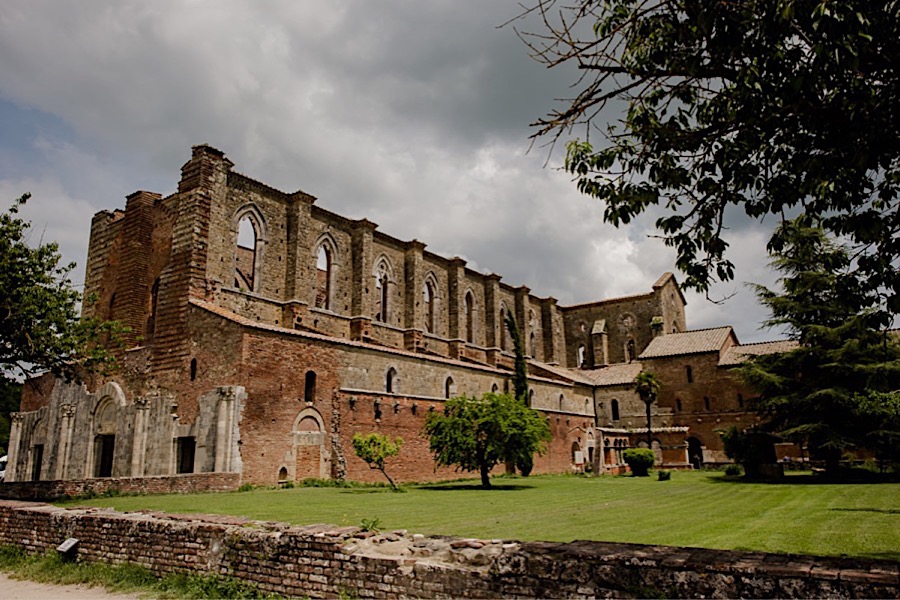 San Galgano abbey view