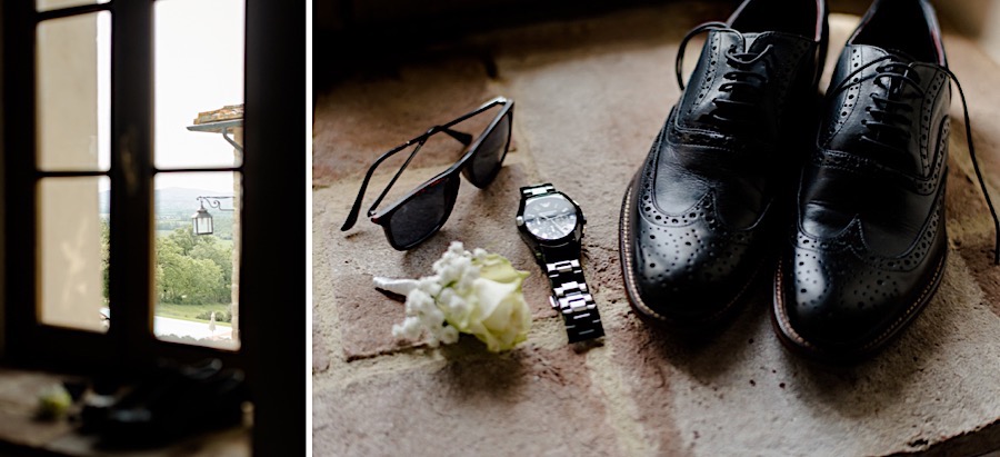 Groom details shoes watch sunglasses