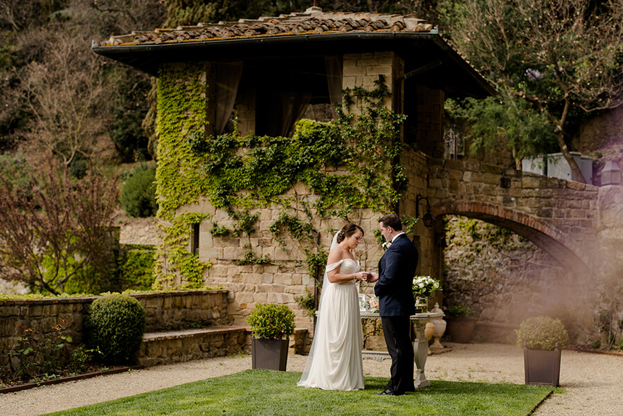 Ceremony elopement at Villa Le Fontanelle