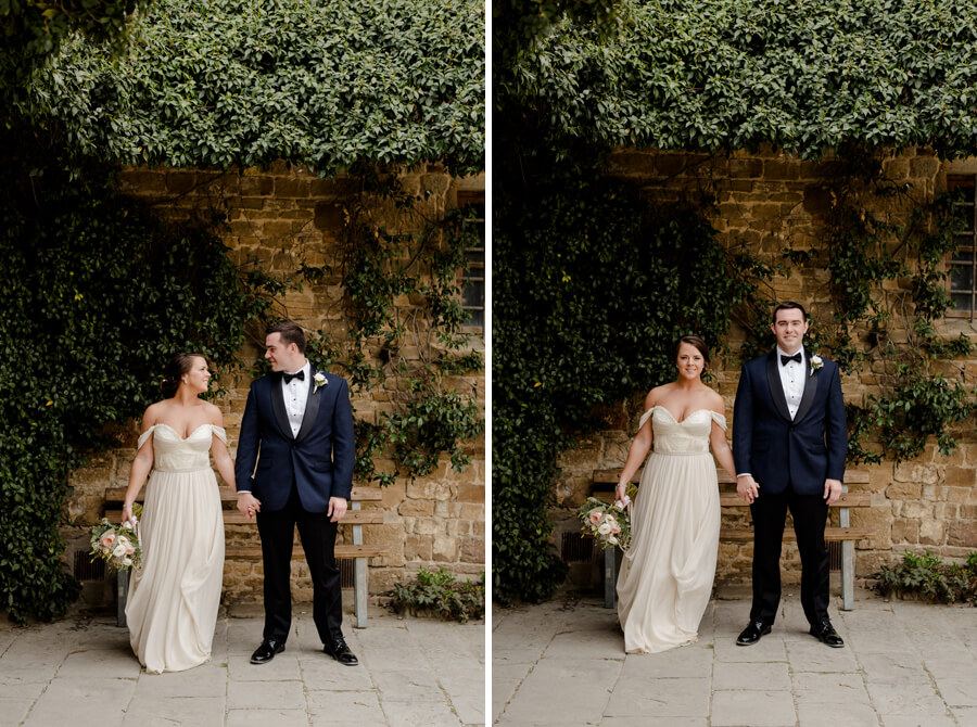 Bride and Groom having fun during the photo shoot in Florence