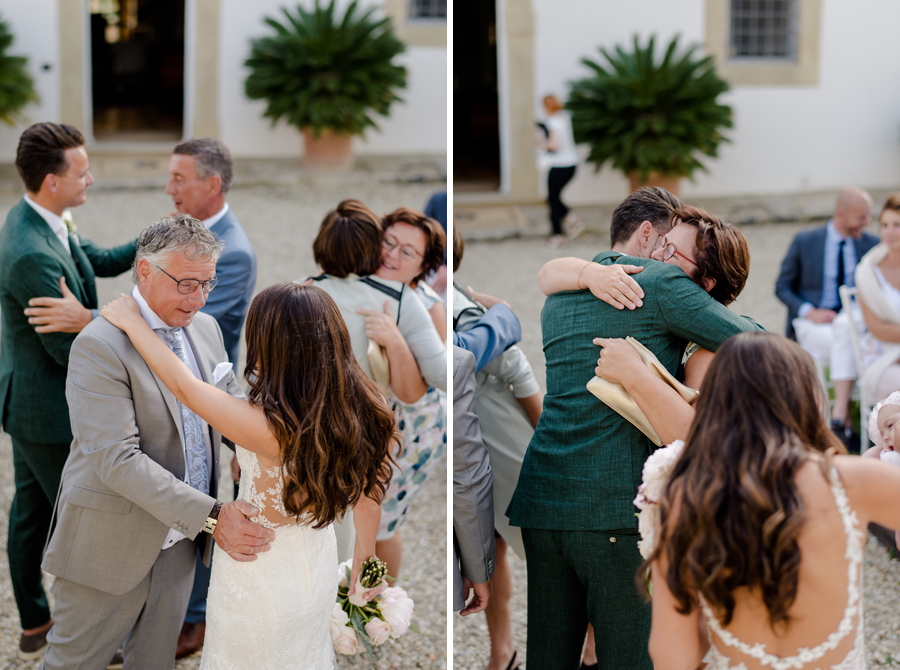 wedding ceremony at Tenuta di Pratello Country Resort greetings