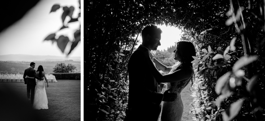 intimate moment of bride and groom at Tenuta di Pratello Country Resort