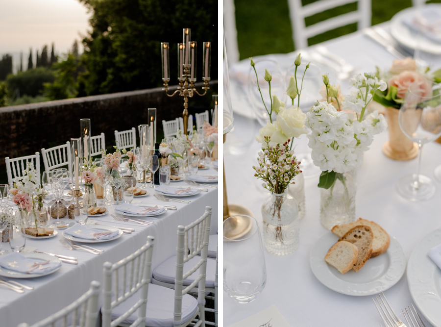 amazing wedding table set up