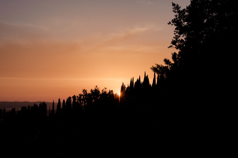 sunset at Tenuta di Pratello Country Resort