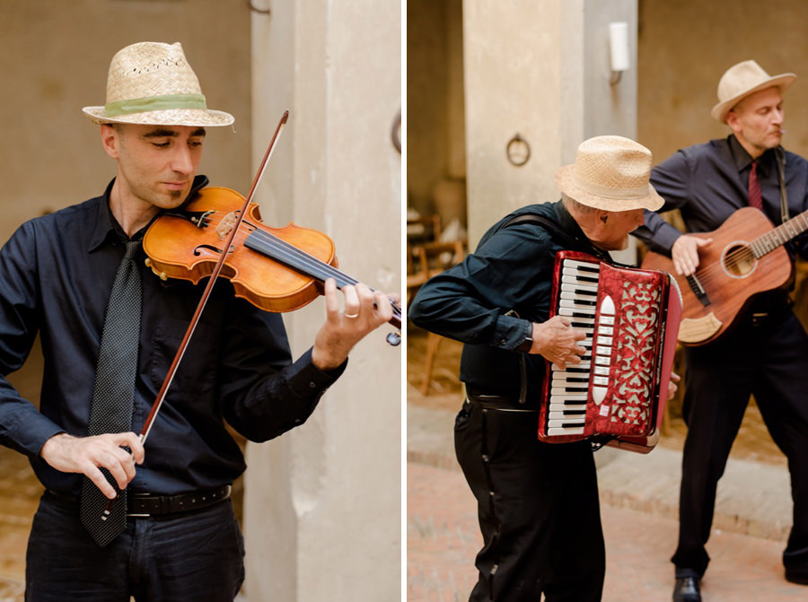 folk trio music playing