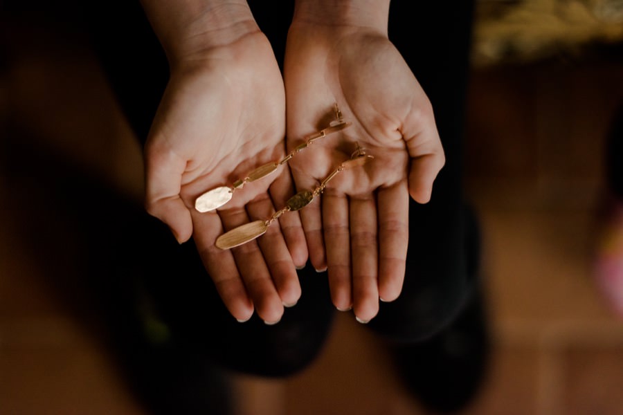 wedding detail in the hands bracelet