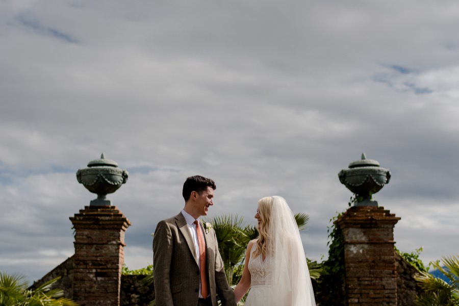 Bride and groom portrait