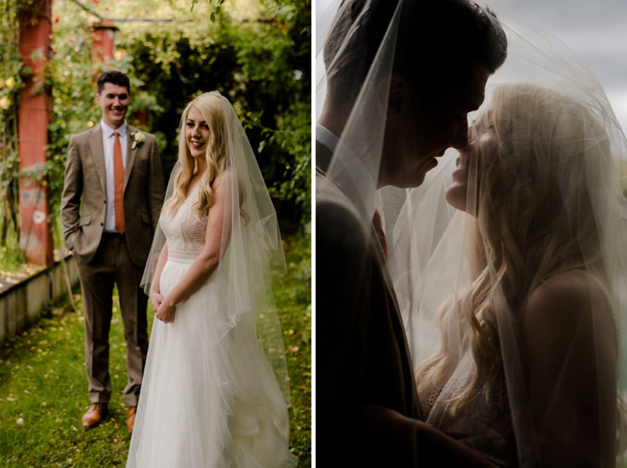 bride and groom portrait