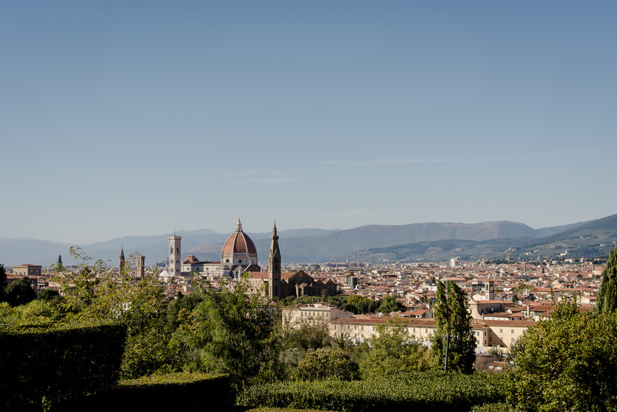 view from the terrace of villa la vedetta florence