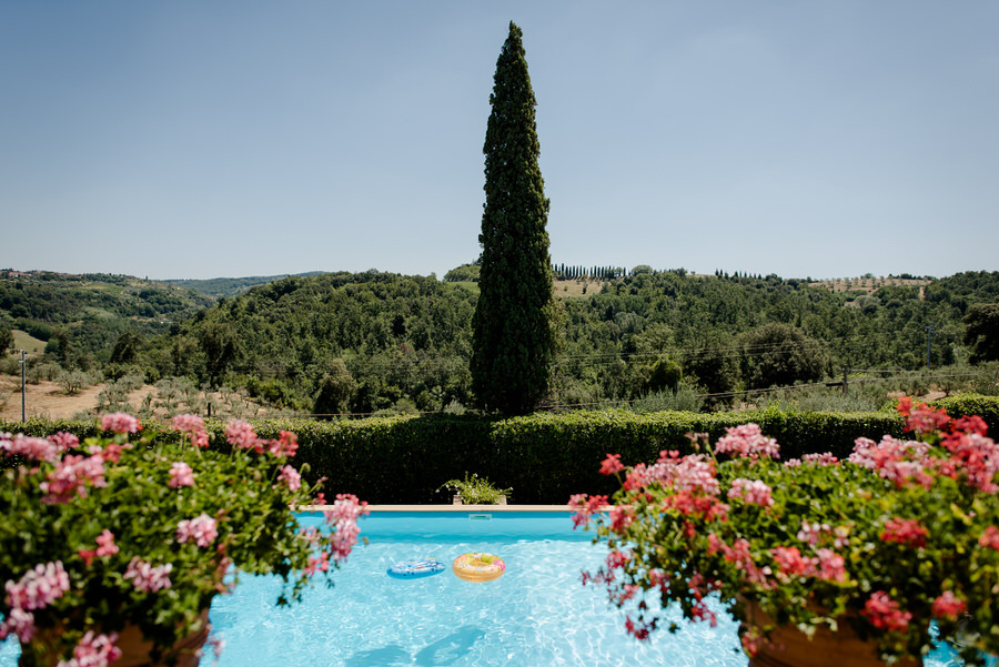 swimming pool villa piaggia montaione