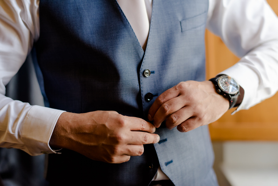 groom getting ready