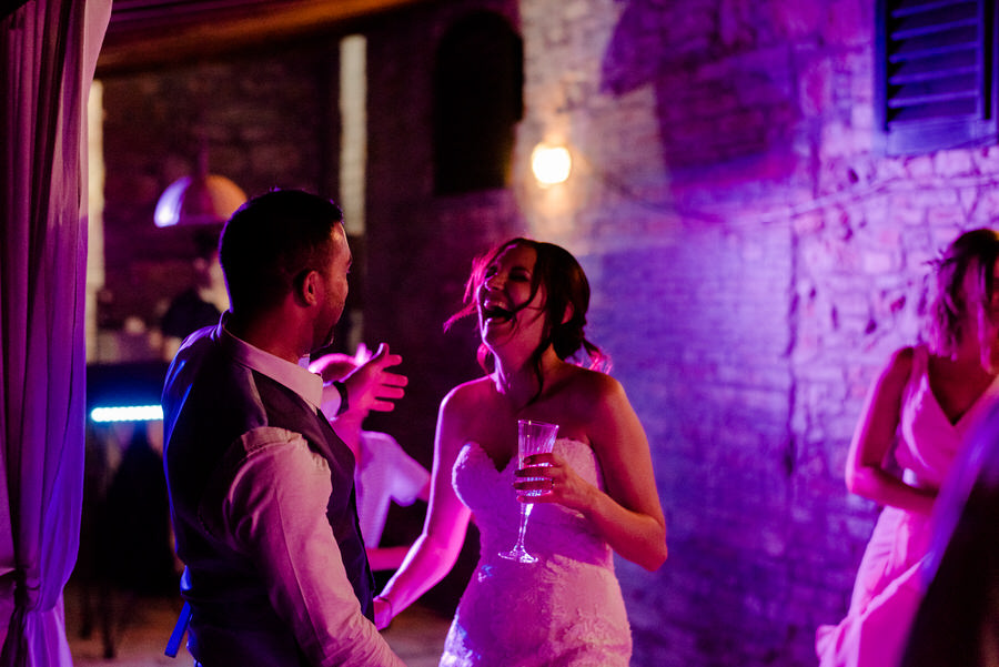 bride and groom first dance