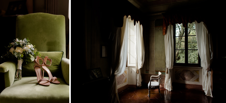 Detail of the room of getting ready at Borgo stomennano