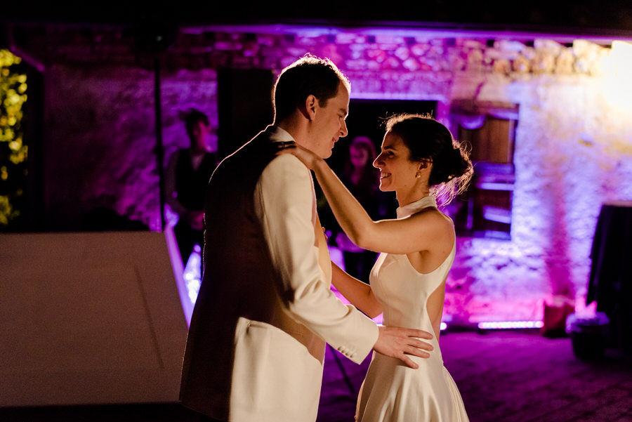 first dance of bride and groom