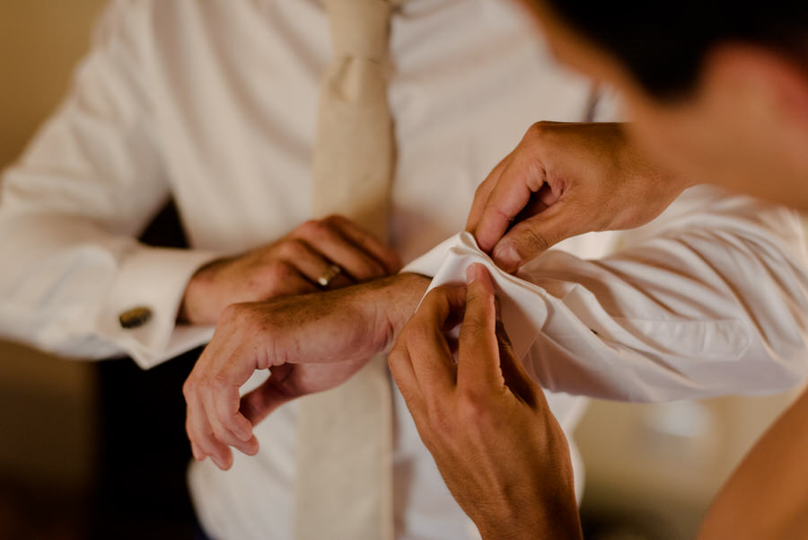 groom getting ready