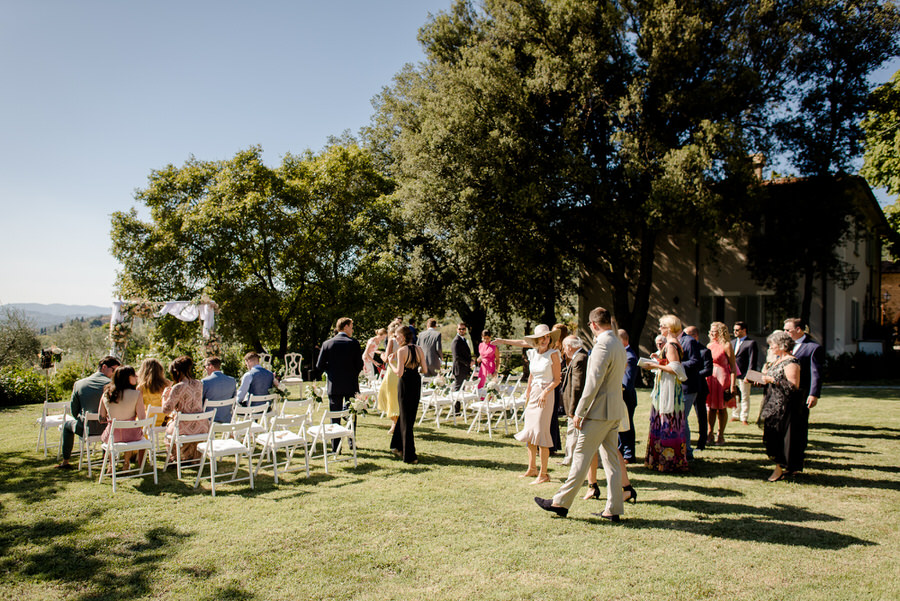 wedding ceremony at Borgo i Vicelli Florence