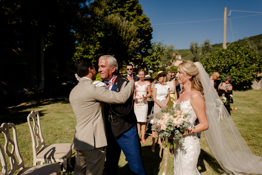 wedding ceremony at Borgo i Vicelli Florence