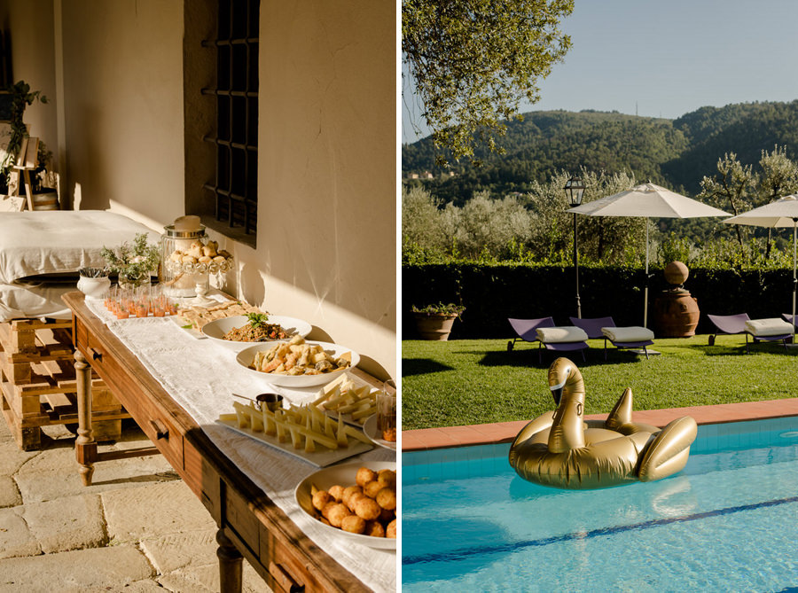 details swimming pool at Borgo i Vicelli Florence