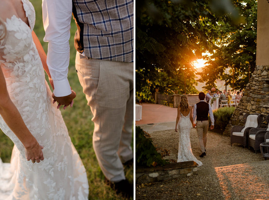 couple walking at Borgo i Vicelli Florence