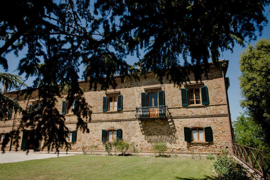 View of the Villa Piaggia Montaione Florence