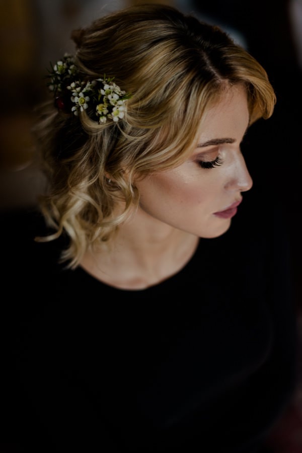 Bride portrait getting ready