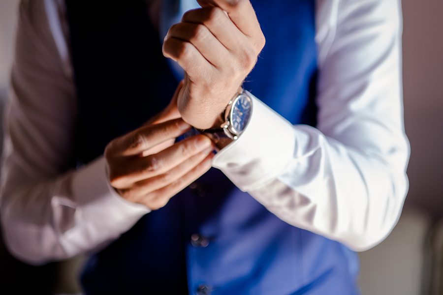 groom getting ready