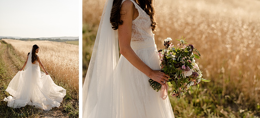 bride portrait tuscany