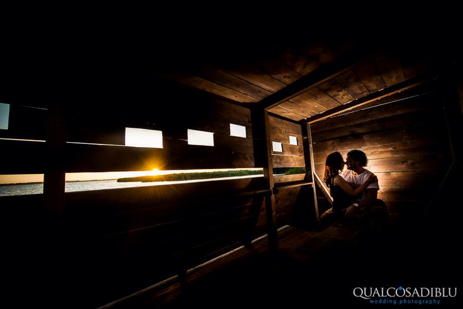 engagement photo at Lago di Massaciuccoli