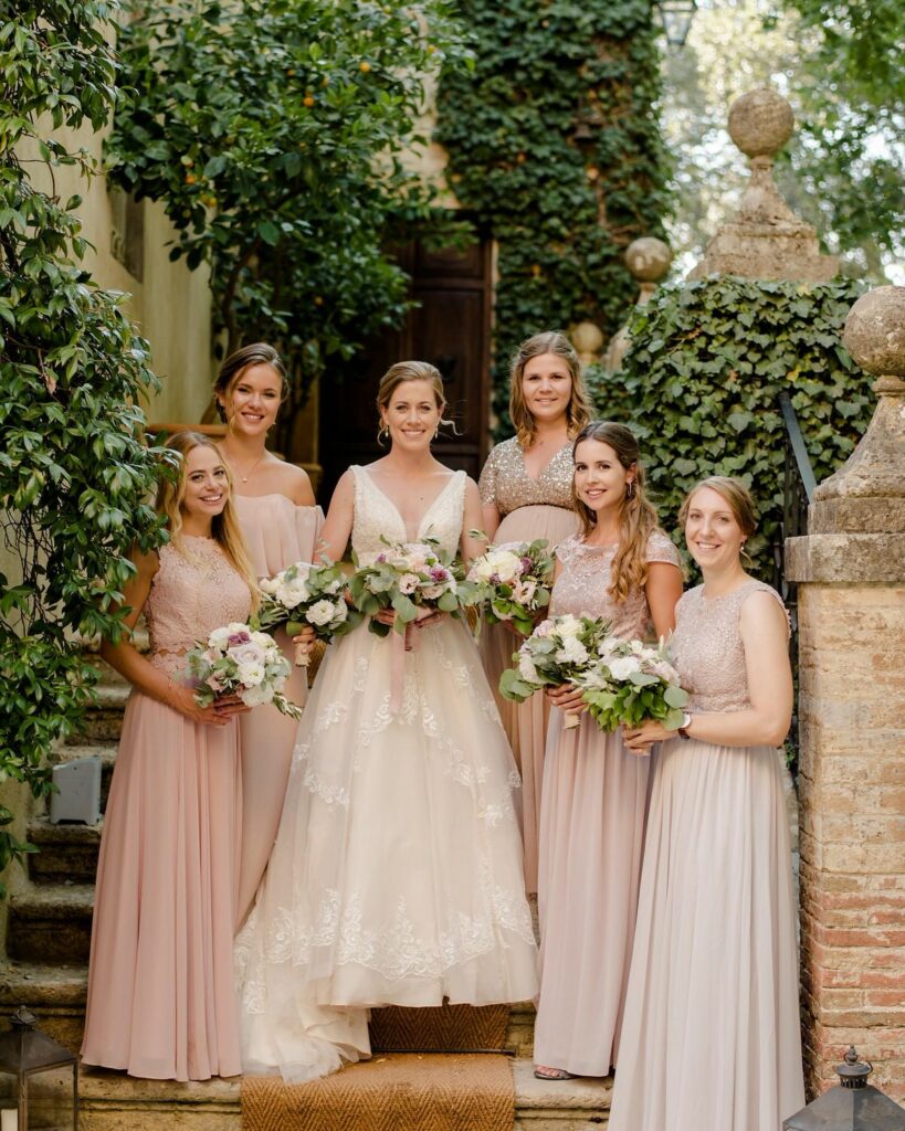 bohemian romance bridal dress tuscany